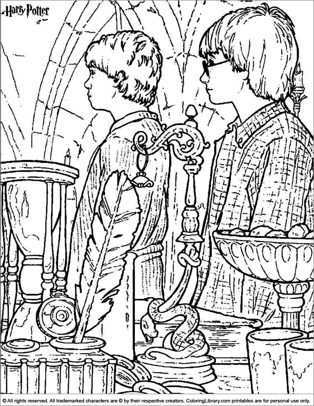 Harry Potter Coloring Pages For Adults
 Harry Potter coloring page