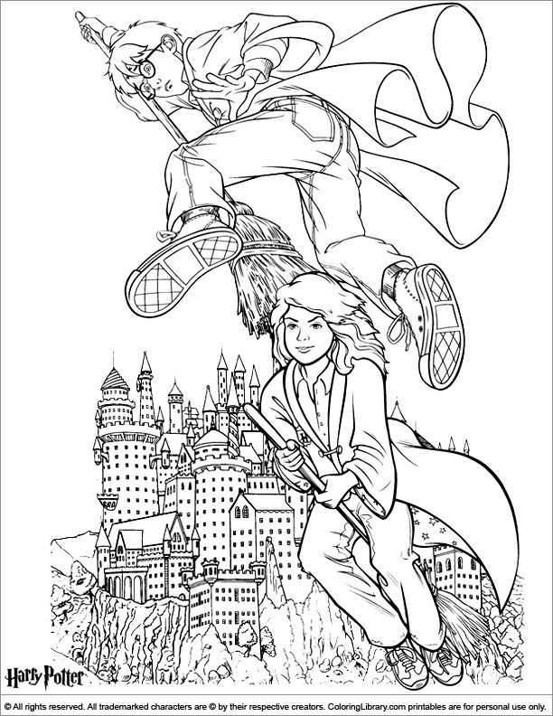 Harry Potter Coloring Pages For Adults
 210 best Harry Potter coloring pages images on Pinterest