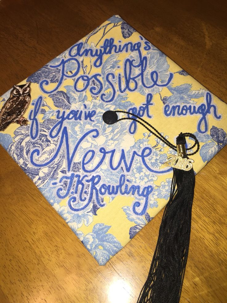 Harry Potter Graduation Quotes
 367 best images about Decorating graduation caps on