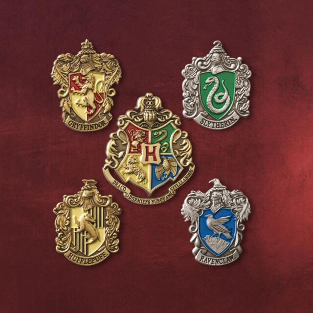 Harry Potter Pins
 Set of 5 Pcs Harry Potter Hogwarts House Metal Pin Badge