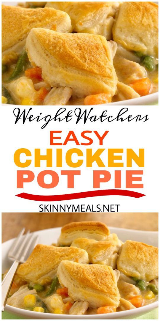 Healthy Chicken Pot Pie Recipe Weight Watchers
 Easy Chicken Pot Pie – skinnymeals