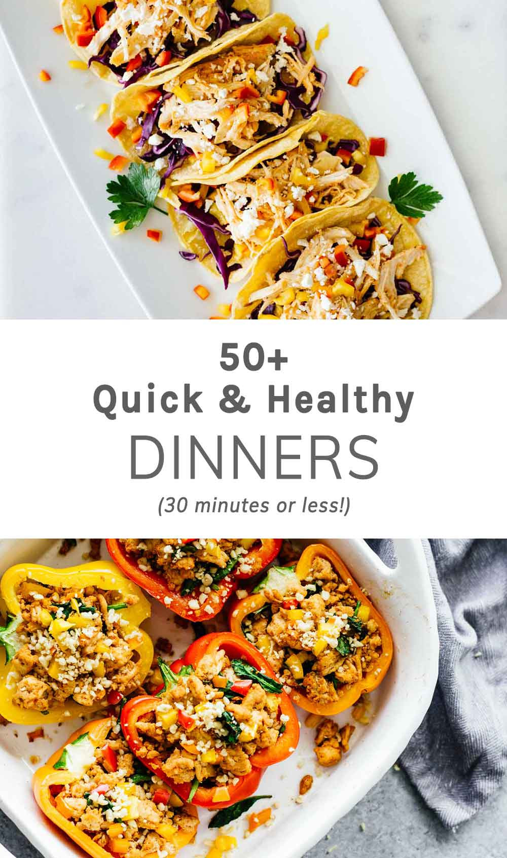 Healthy Quick Dinner Recipes
 50 Quick Healthy Dinners 30 Minutes Less Jar Lemons