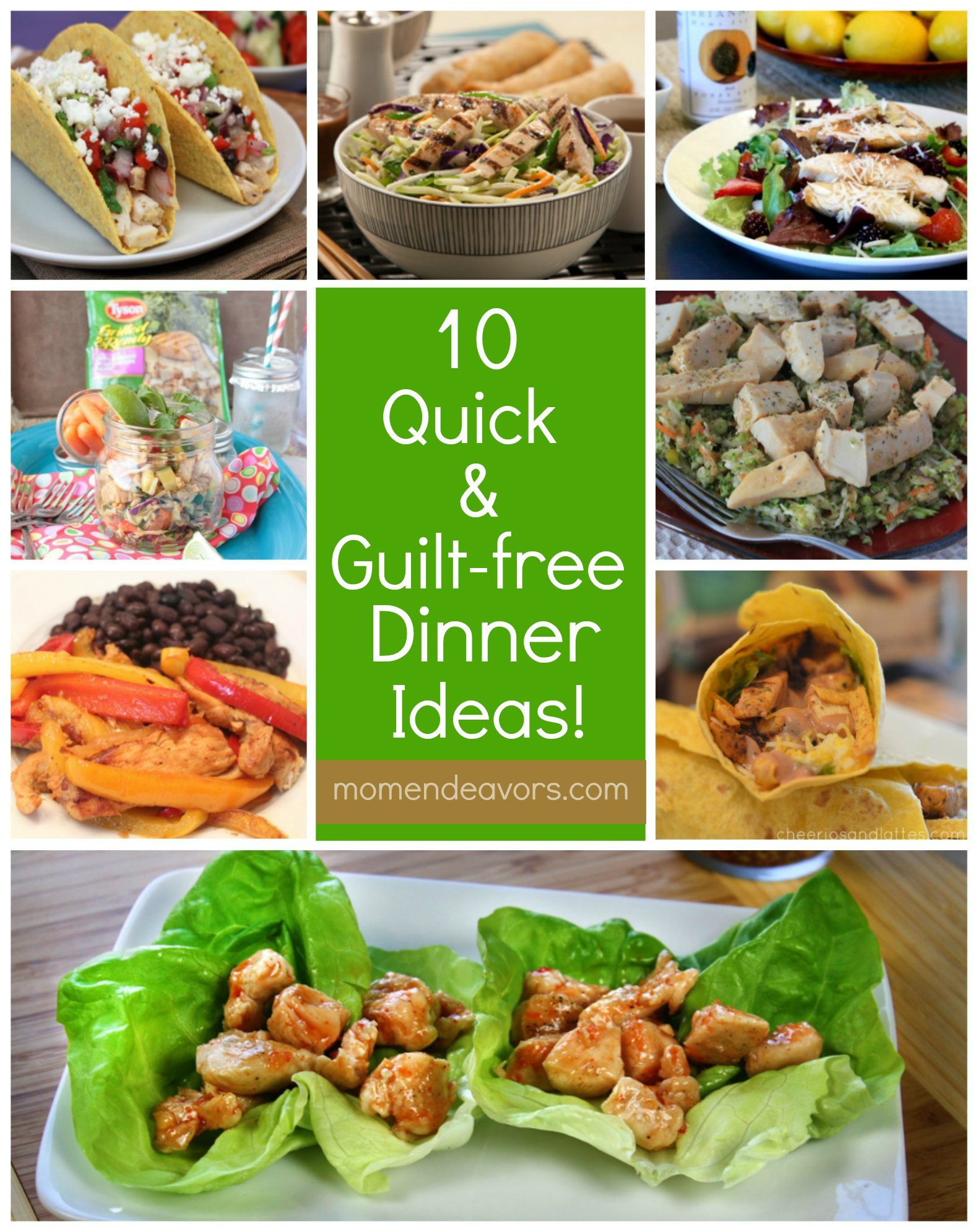 Healthy Quick Dinner Recipes
 Ad Sweet ‘n Spicy Chicken Lettuce Cups JustAddThis