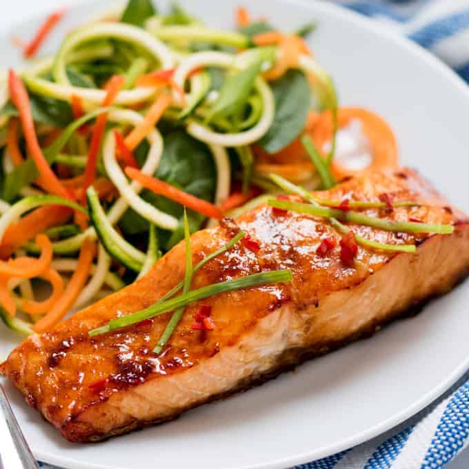 Healthy Side Dishes For Salmon
 Honey Garlic Baked Salmon Simply Stacie