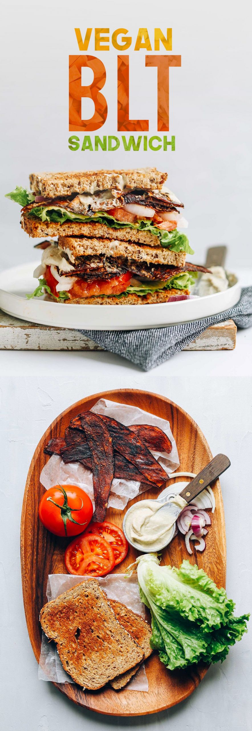Healthy Vegetarian Sandwich Recipes
 Vegan "BLT" Sandwich Recipe Vegan t