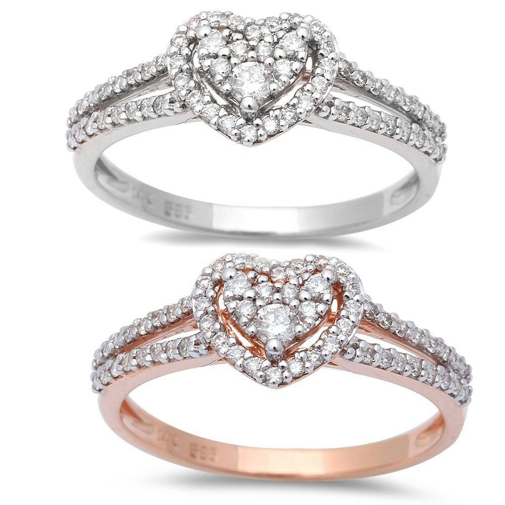 Heart Shaped Wedding Rings
 30ct Heart Shaped Halo Diamond Engagement Wedding Ring