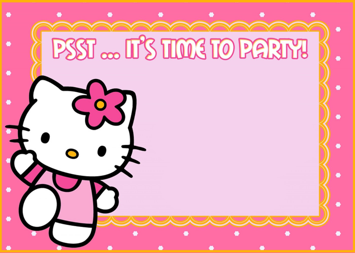 Hello Kitty Birthday Party Invitations
 Hello Kitty Free Printable Invitation Templates