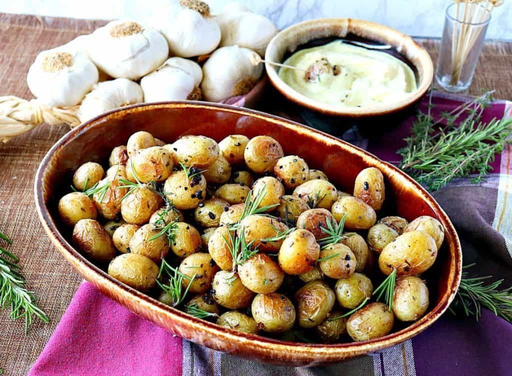 Herb Roasted Baby Potatoes
 Best Ever Roasted Baby Potatoes with Garlic and Herbs