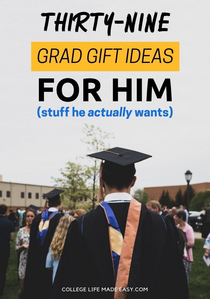 High School Graduation Gift Ideas For Son
 College Graduation Gifts for Him 39 Actually Unique