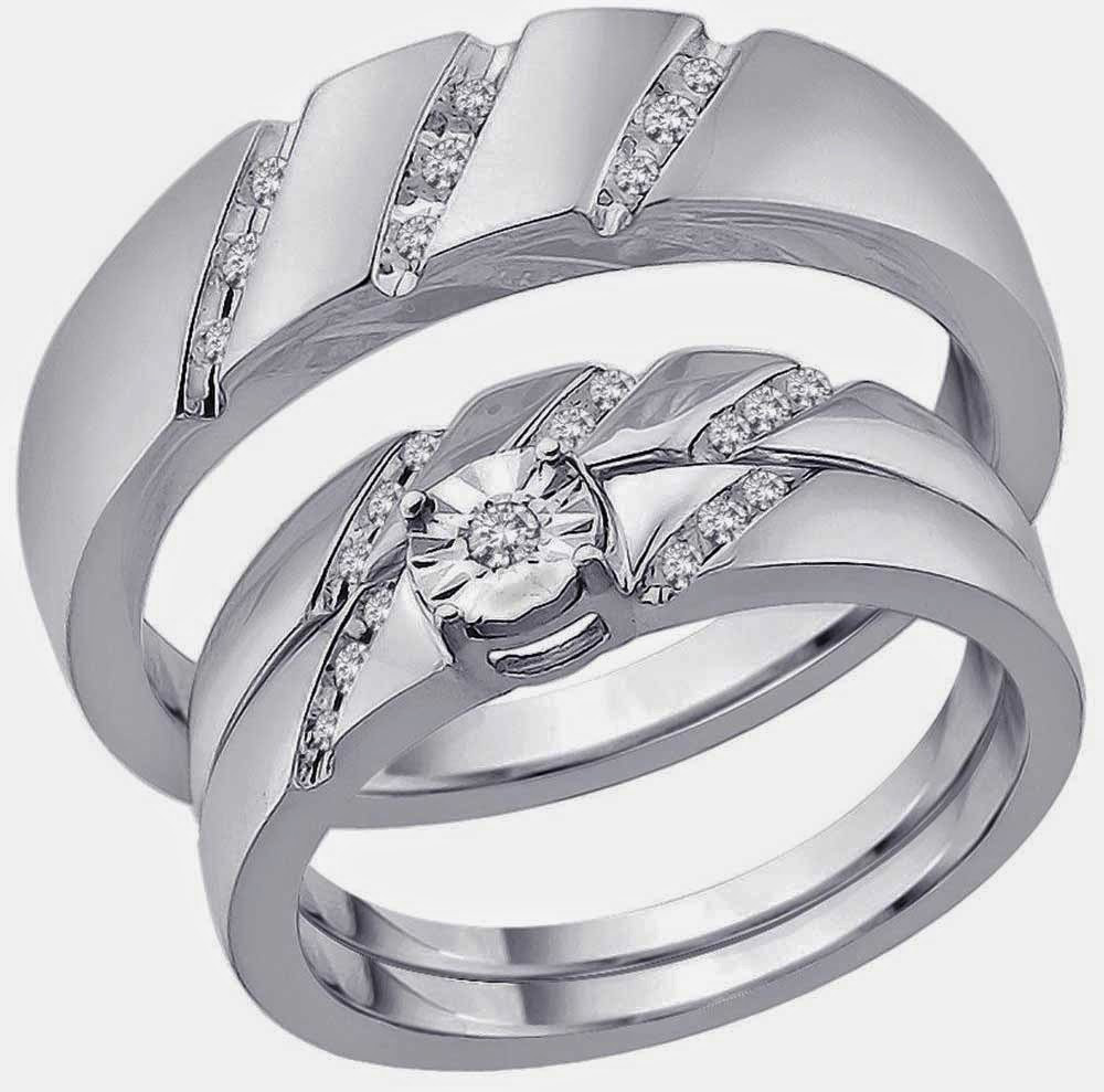 His And Hers Trio Wedding Ring Sets
 His and Hers Trio Wedding Ring Sets Under 500 Dollars