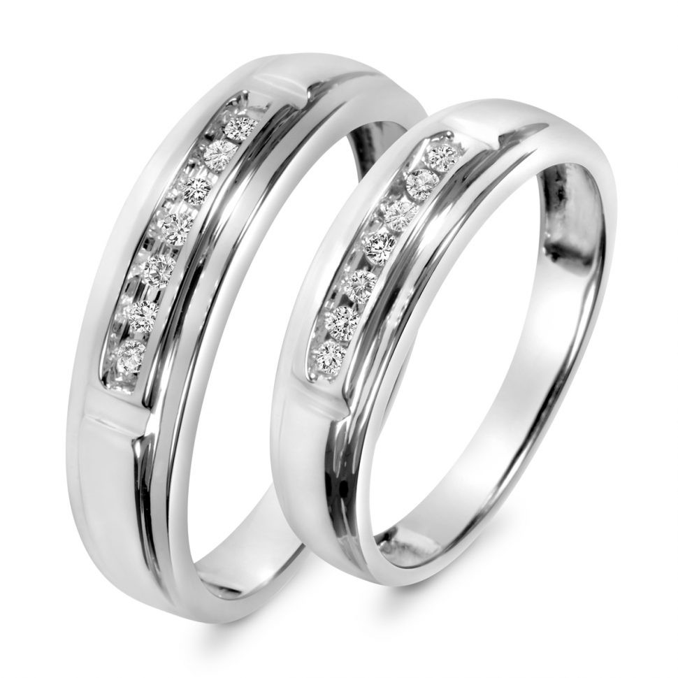 His And Hers Trio Wedding Ring Sets
 His And Hers Wedding Bands His Her Wedding Rings Set Trio