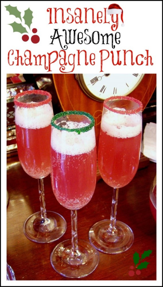 Holiday Cocktail Ideas Christmas Party
 Champagne Punch for Christmas or New Year’s Eve or New