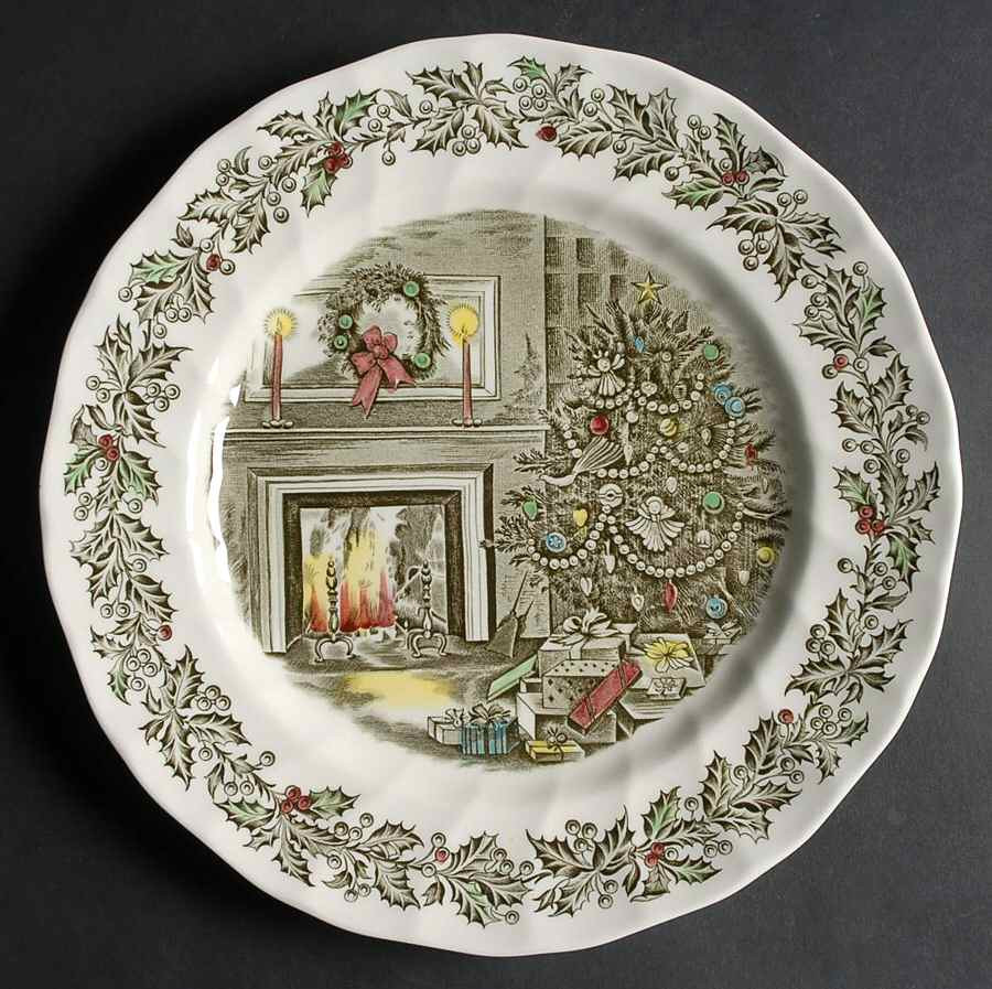 Holiday Dinner Plates
 Johnson Brothers MERRY CHRISTMAS Dinner Plate