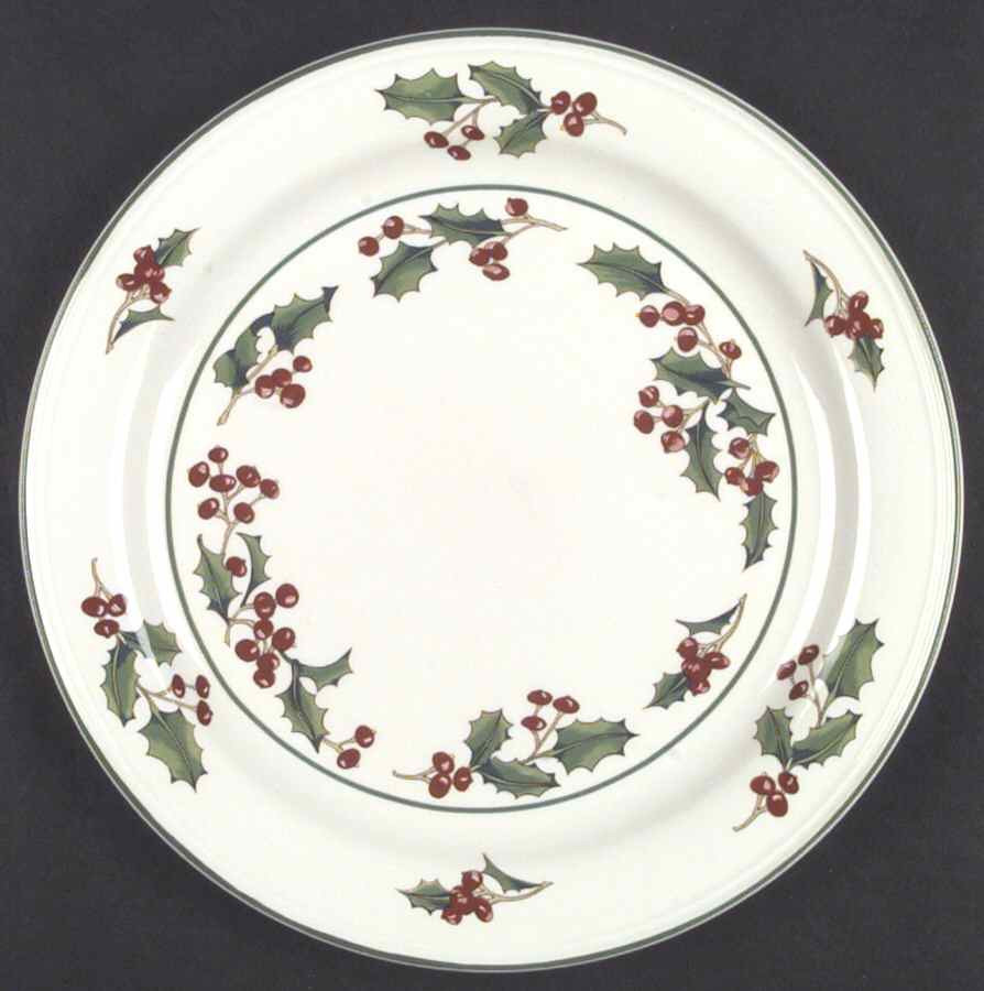 Holiday Dinner Plates
 Sango WHITE CHRISTMAS Dinner Plate S G3