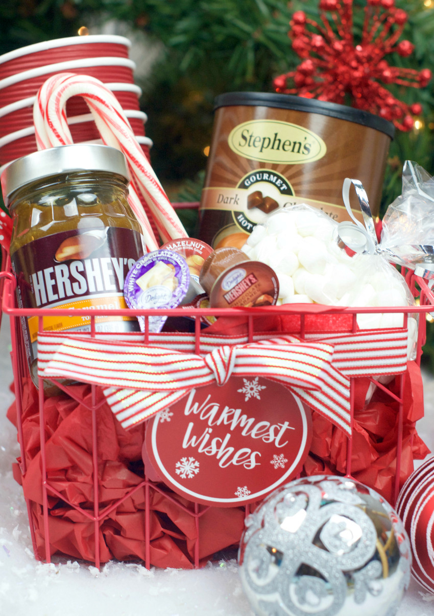 Holiday Gift Basket Ideas
 Hot Chocolate Gift Basket for Christmas – Fun Squared