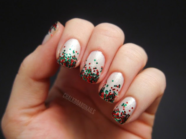 Holiday Glitter Nails
 15 Creative Nail Designs for Holidays Pretty Designs