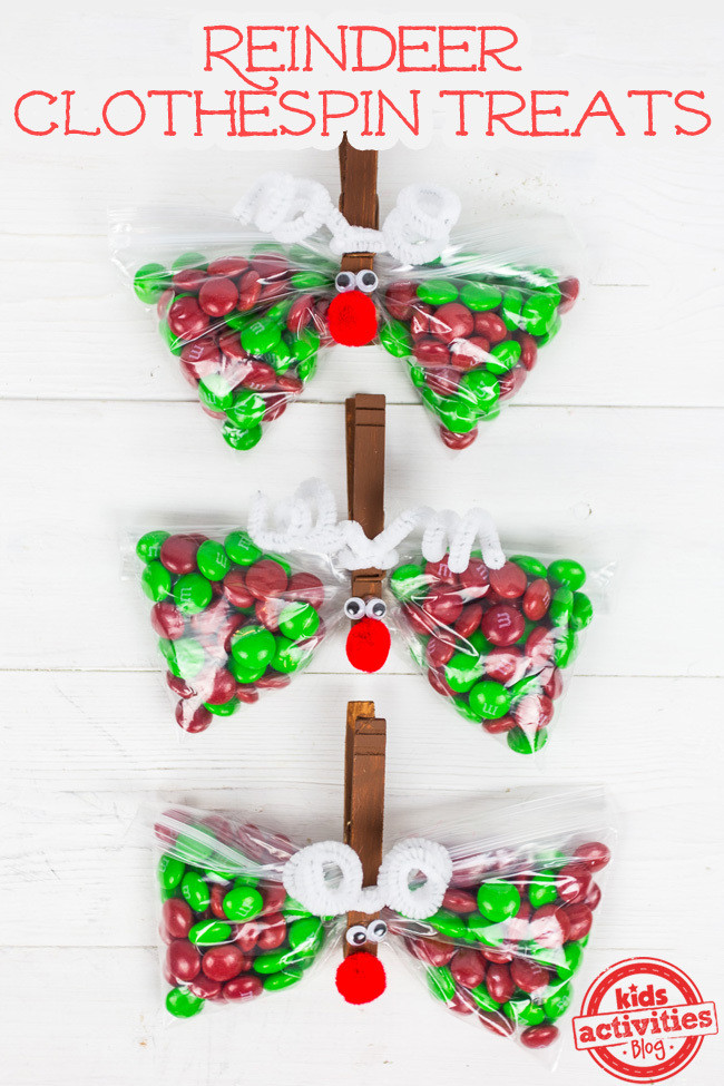 Holiday Party Craft Ideas
 Christmas Party Favor Reindeer Treat Bags