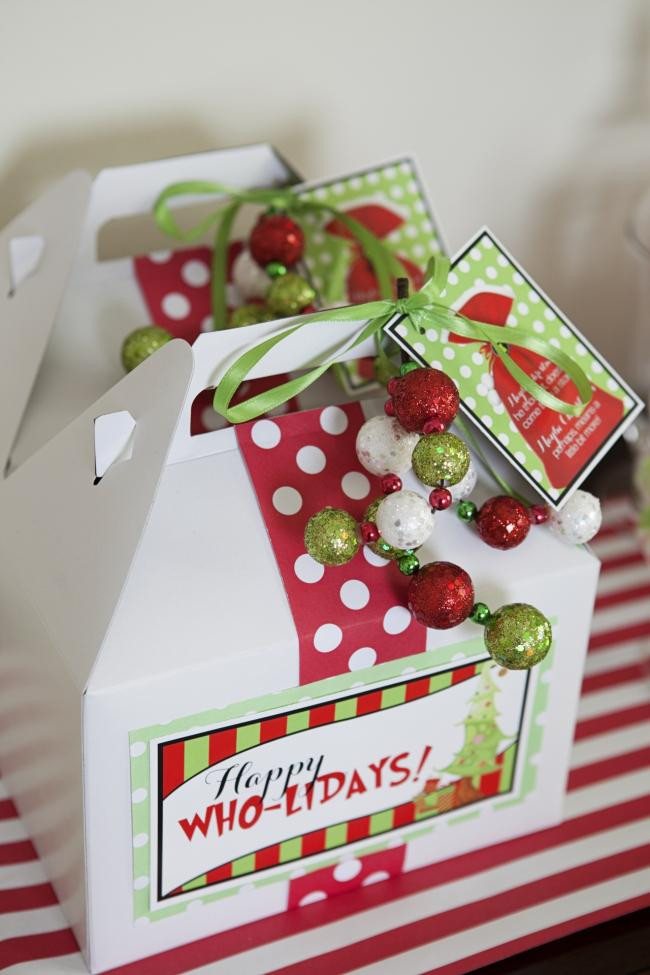 Holiday Party Gift Ideas
 A Grinch Inspired Christmas Party Spaceships and Laser Beams