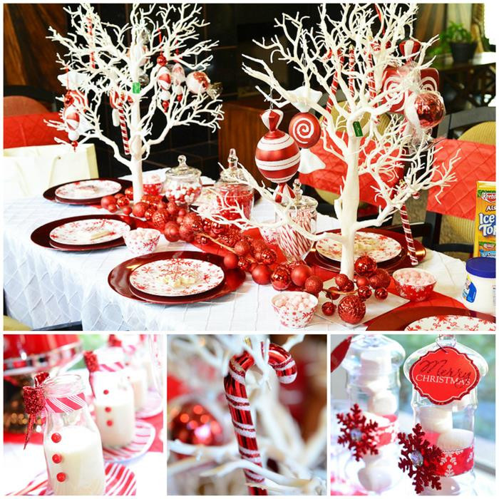 Holiday Party Theme Ideas
 Kara s Party Ideas Candy Cane Winter Wonderland Party