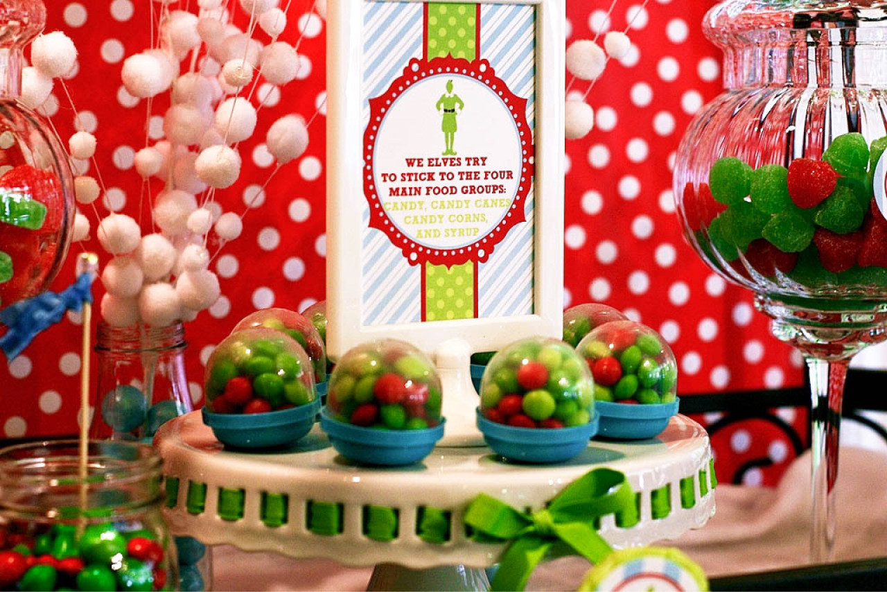 Holiday Party Theme Ideas
 Buddy the Elf Themed Brunch Party by Deliciously Darling