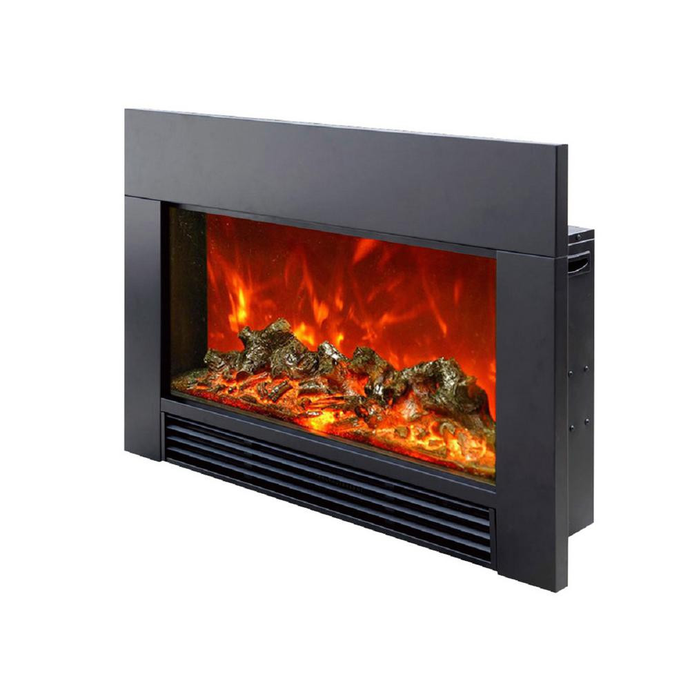 Home Depot Electric Fireplace Insert
 Dynasty Fireplaces 38 in LED Electric Fireplace Insert in