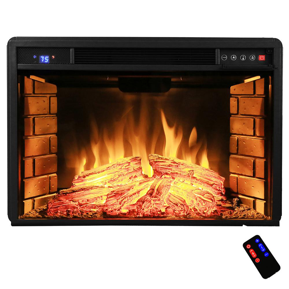 Home Depot Electric Fireplace Insert
 AKDY 28 in Freestanding Electric Fireplace Insert Heater