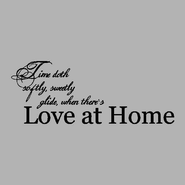 Home Love Quotes
 Love at home Family Wall Quotes Words Sayings Removable