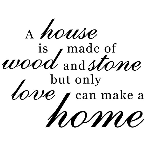 Home Love Quotes
 FAMILY HOME LOVE QUOTE VINYL WALL DECAL STICKER ART WORDS