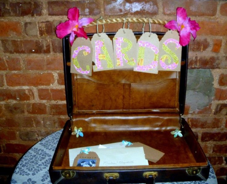 Honeymoon Gift Ideas Couples
 Honeymoon Wedding Shower Gift Card Suitcase