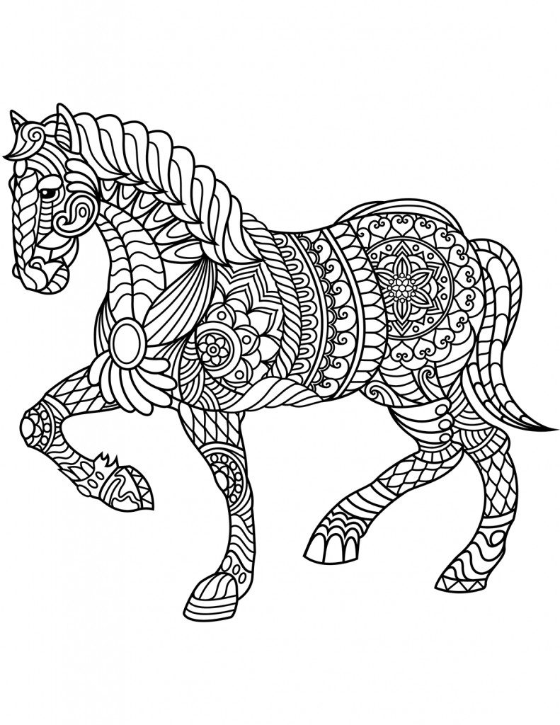 Horse Crafts For Adults
 Horse Coloring Pages for Adults