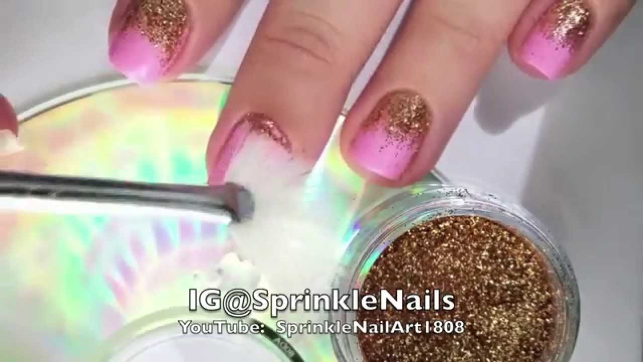 How To Apply Loose Glitter To Nails
 Glitter gra nt