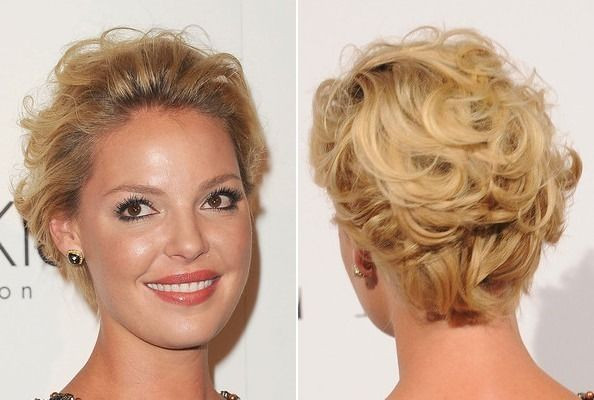 How To Cut Curly Hair Yourself
 Katherine Heigl s Short and Curly Do in 2019