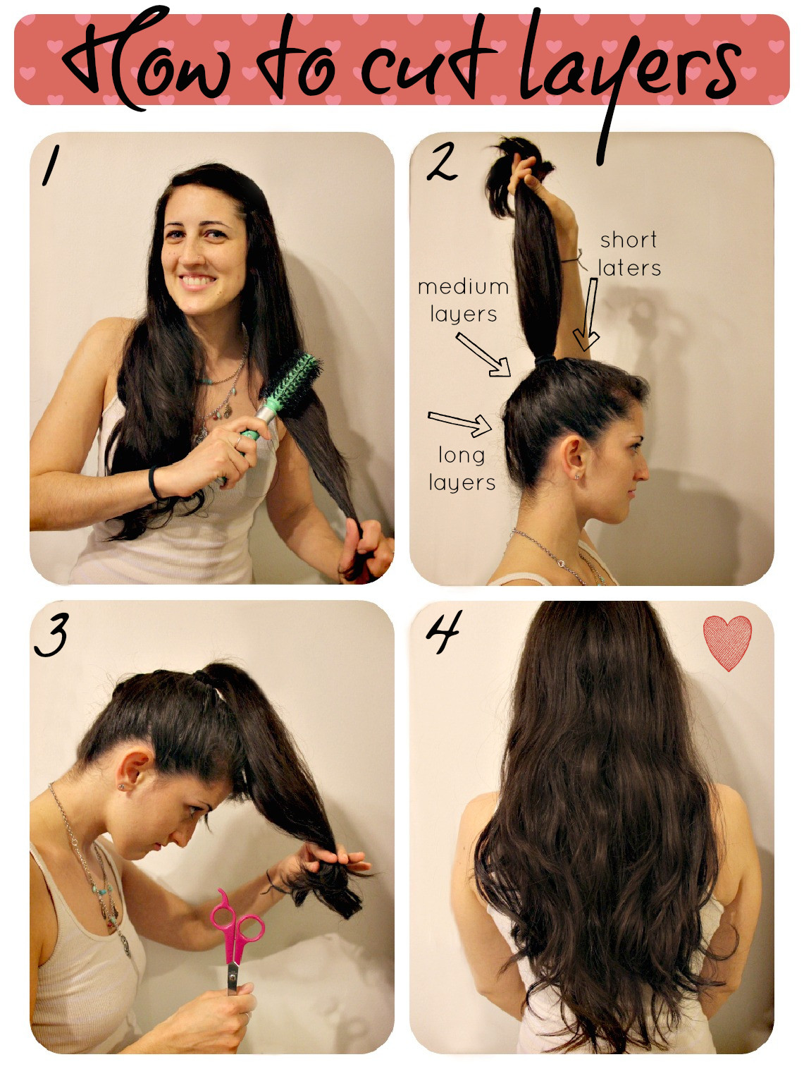 How To Cut Your Own Hair In Long Layers
 How To Cut Layers