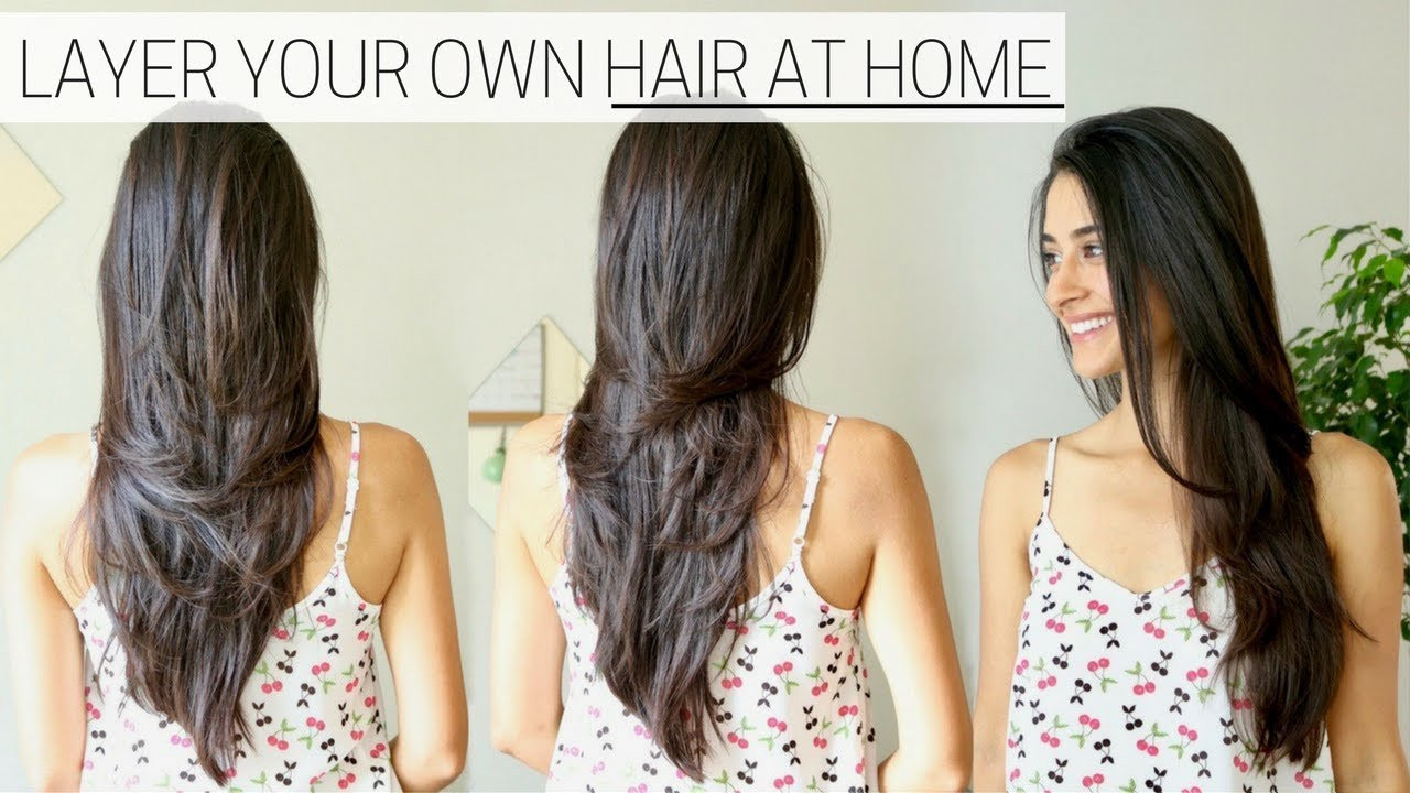 How To Cut Your Own Hair In Long Layers
 HOW I CUT & LAYER MY HAIR AT HOME diy long layers