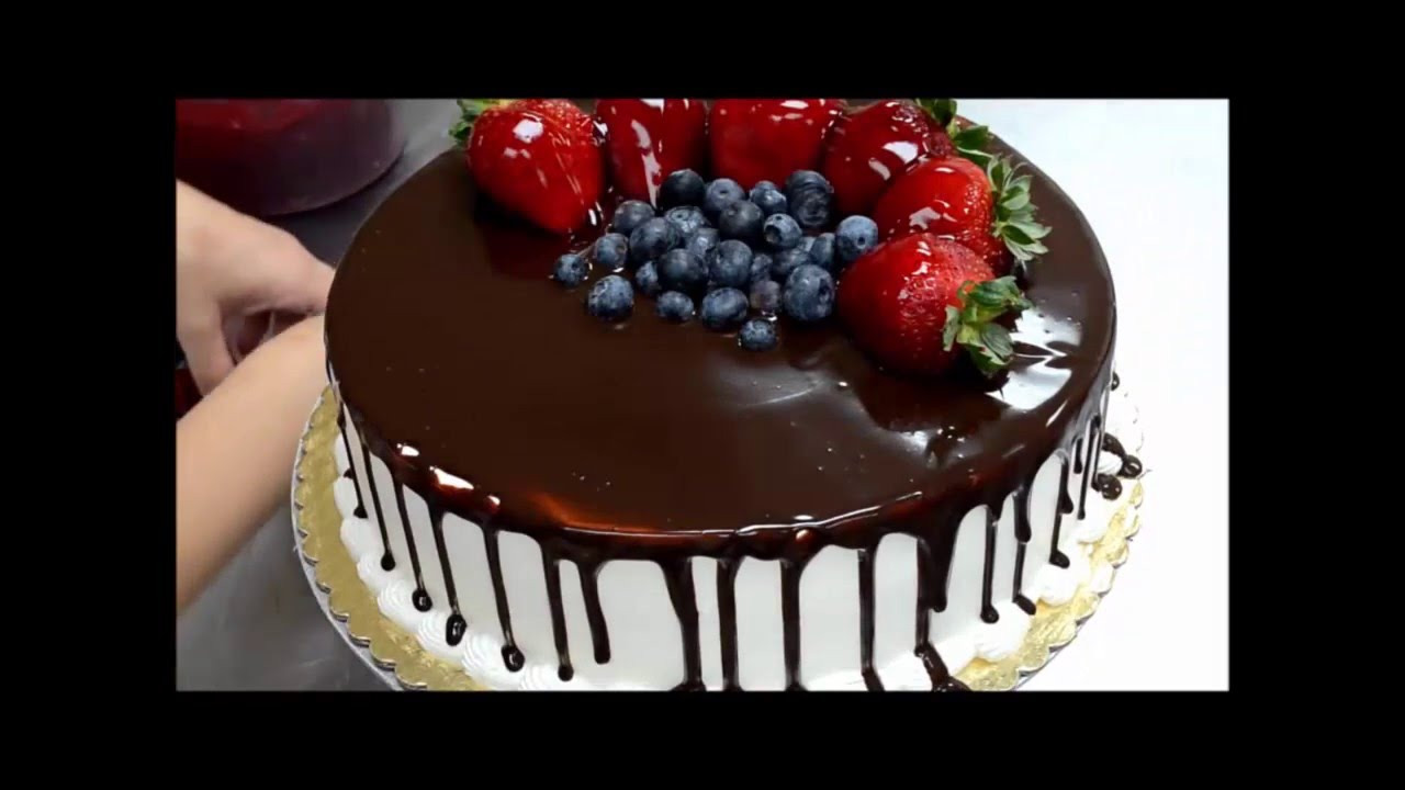 How To Decorate A Birthday Cake
 How to decorate Birthday Cake from Chocolate and Fruit