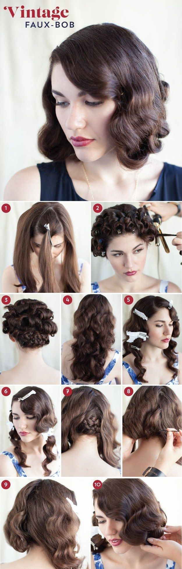 How To Do A 1920S Hairstyle For Long Hair
 A 1920s Faux Bob Hair