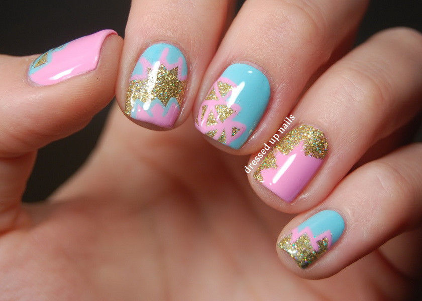 How To Glitter Nails
 Glitter nail designs for shiny hands yve style