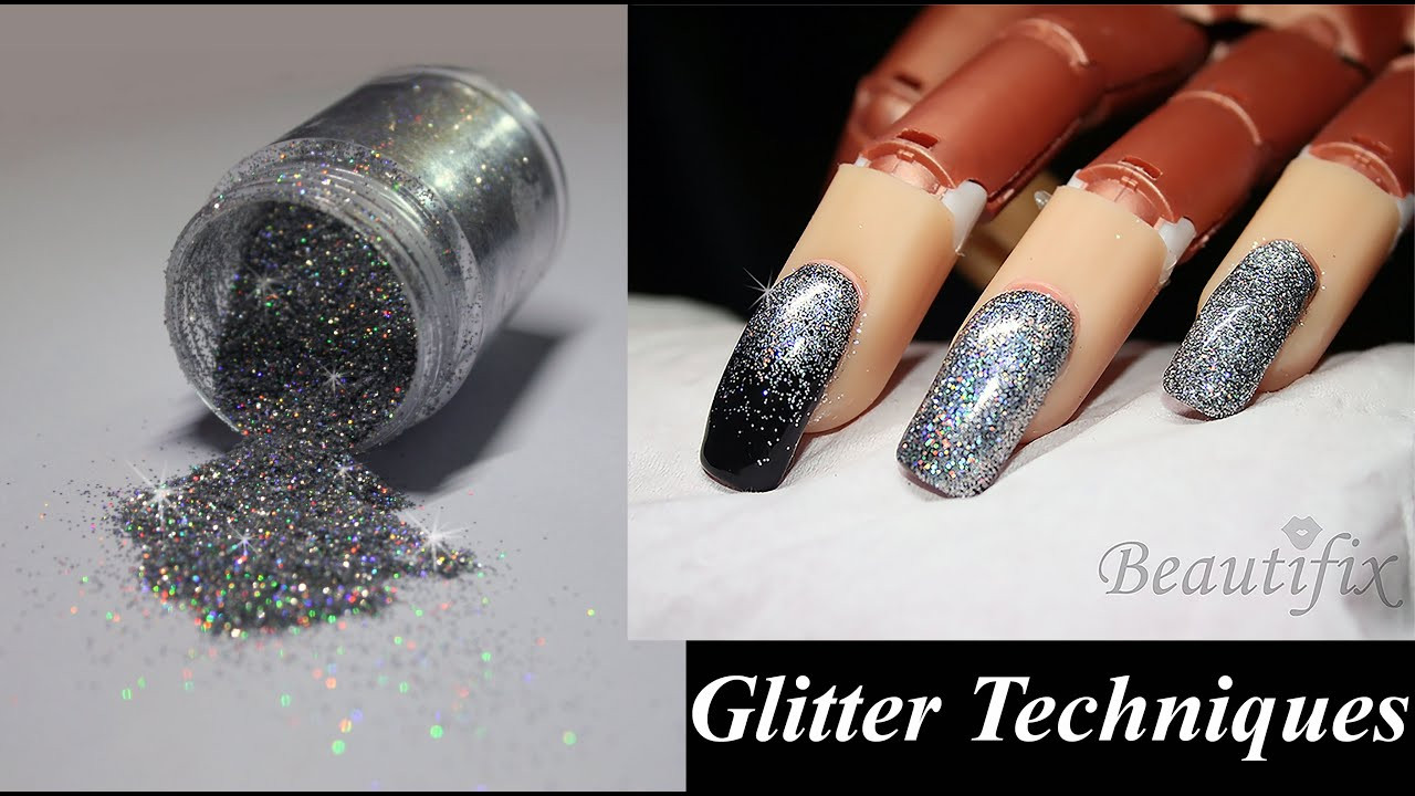 How To Glitter Nails
 How to Apply Glitter to nails 3 Techniques