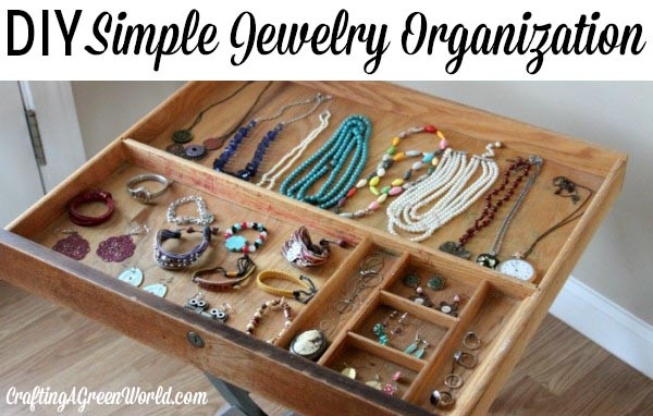 How To Organize Jewelry DIY
 How to Organize Jewelry with a Vintage Drawer