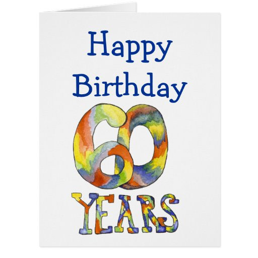 Huge Birthday Cards
 Time Flies 60th Birthday Big Card