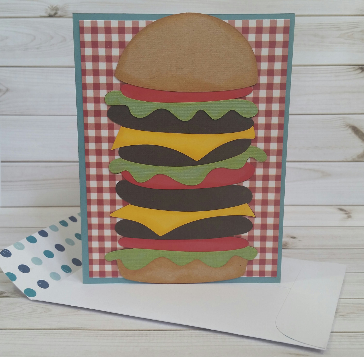 Huge Birthday Cards
 Huge Burger Birthday Card Handmade Greeting Card Whopper