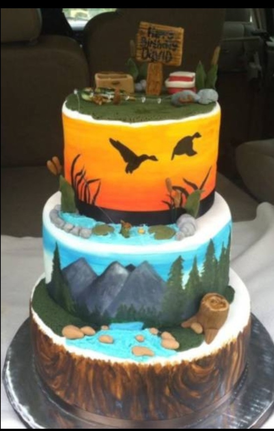Hunting Birthday Cakes
 Hunting And Fishing Cake CakeCentral