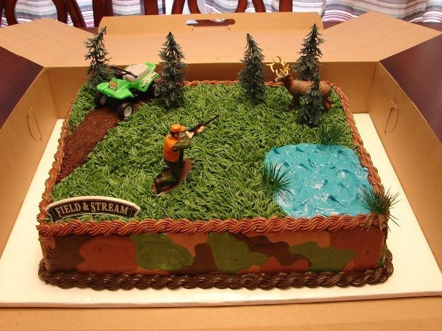 Hunting Birthday Cakes
 15 Fishing or Hunting Themed Cakes to Help Celebrate in Style
