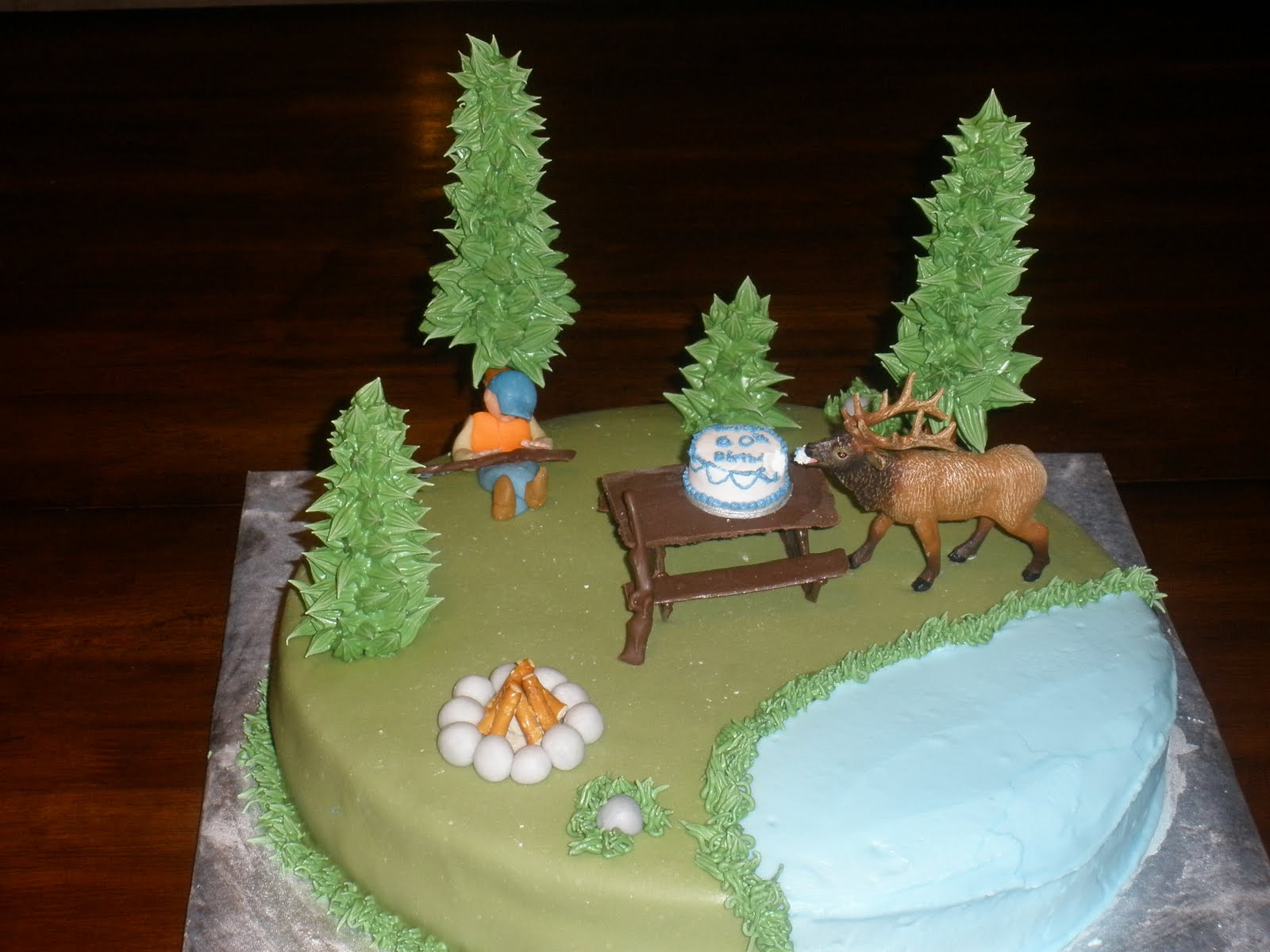 Hunting Birthday Cakes
 It s a piece of cake Elk Hunting Birthday Cake