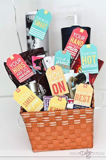 Husband Valentines Gift Ideas
 Husband Gift Basket 10 Things I Love About You