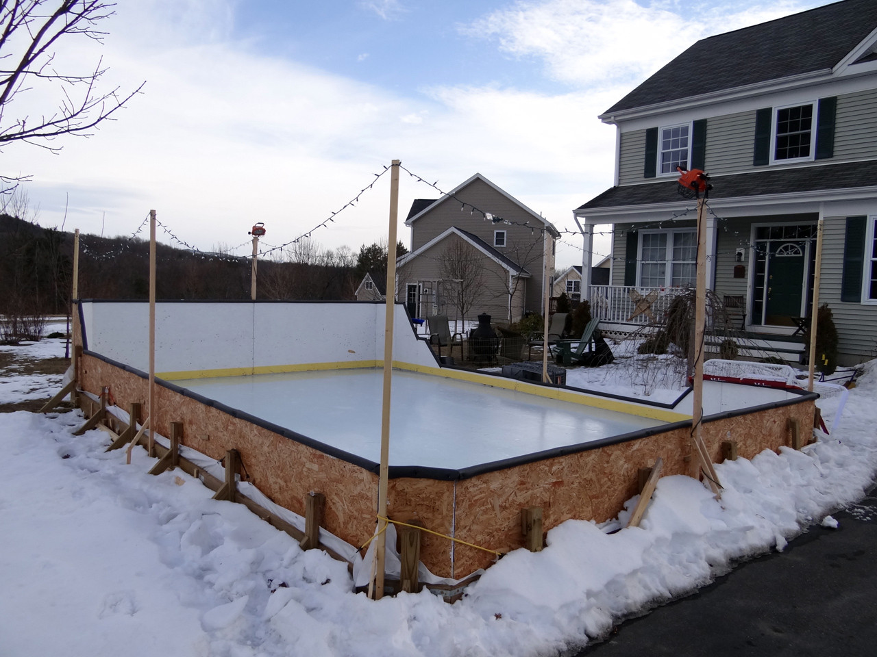 Ice Rinks Backyard
 Backyard ice rink boards