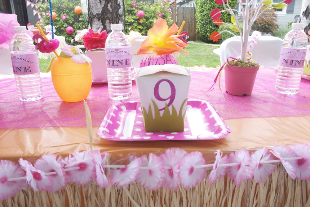 Ideas For 9 Year Old Girl Birthday Party
 hawaiian party Birthday Party Ideas