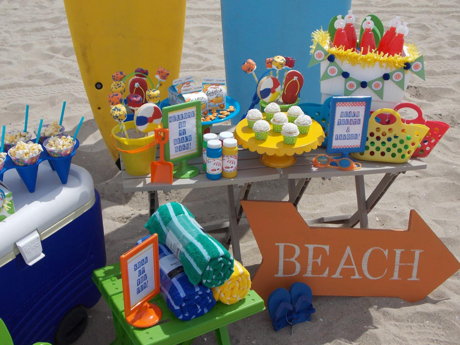 Ideas For A Beach Theme Party
 Beach Themed Kid Birthday Party