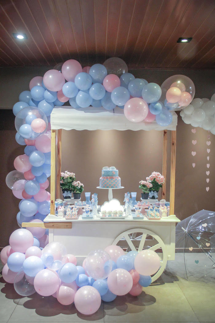 Ideas For A Gender Reveal Party
 Kara s Party Ideas Raindrop Themed Gender Reveal Party