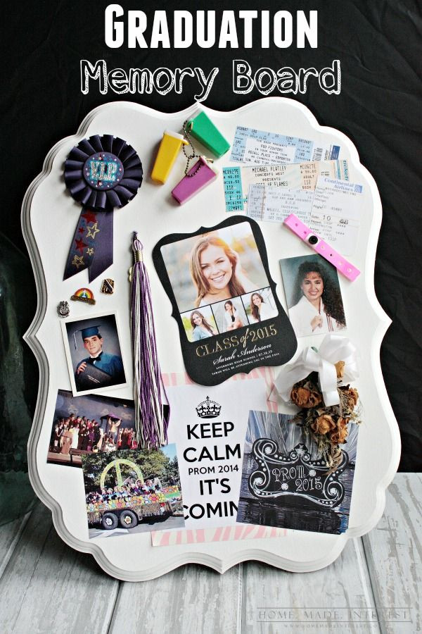 Ideas For A Graduation Gift
 This graduation memory board is a simple DIY craft to